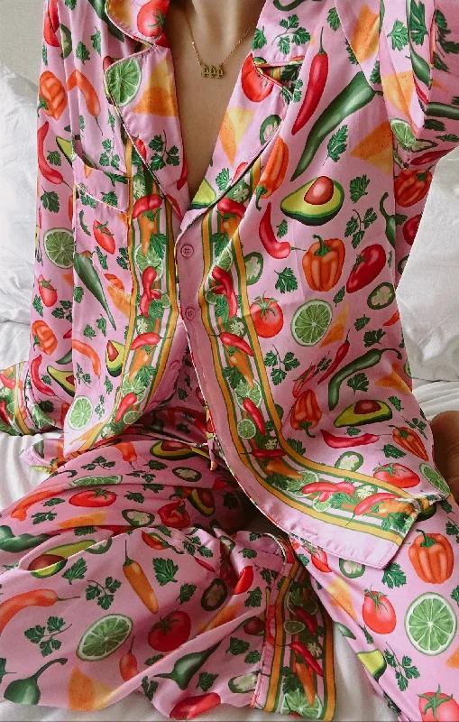 women's pajamas with a touch of eleganceClassic PJ Set ~ I Love Queso